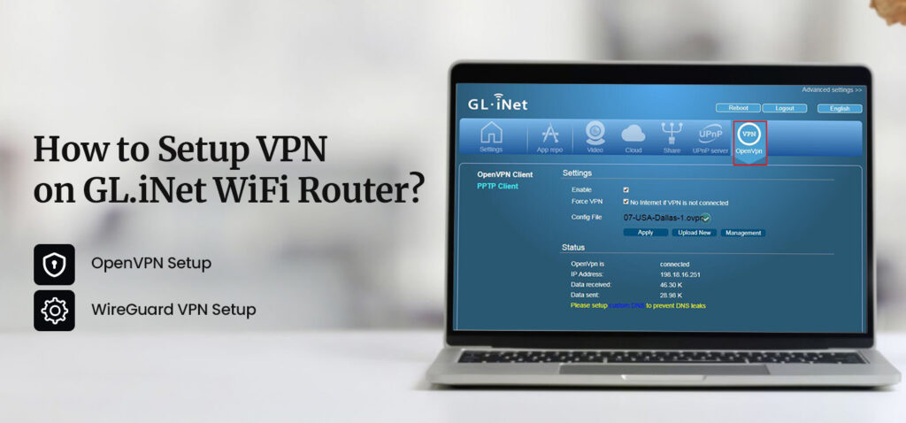 GL.iNet WiFi Router VPN Setup