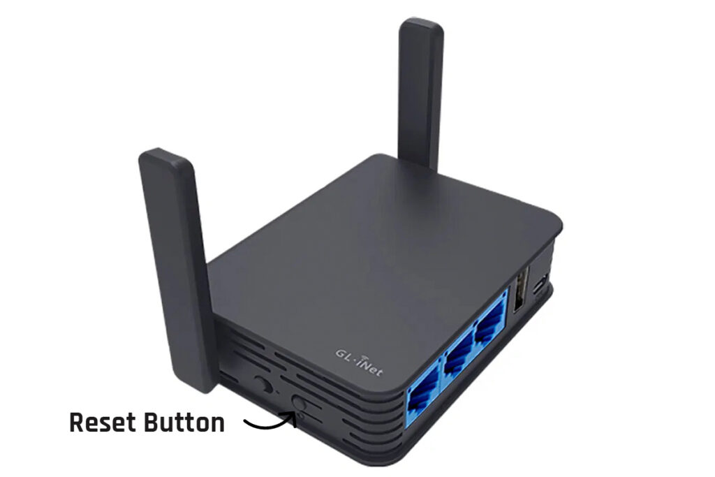 GL.iNet Router Reset​ Using Reset Button